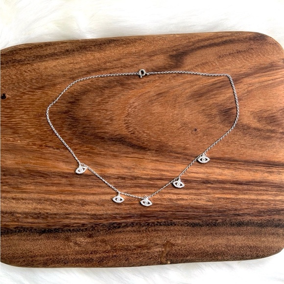 None Jewelry - Silver .925 Eye Charm Necklace